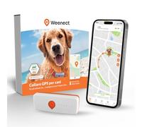 Weenect Dog XS - Mini GPS per Cani | Abbonamento necessario | Una posizione al secondo • Senza limiti di distanza • Avviso antifuga < 1 min • Educazione al richiamo • Waterproof