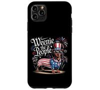 Weenie il popolo bassotto patriottico 4 luglio Umorismo Custodia per iPhone 11 Pro Max