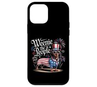 Weenie il popolo bassotto patriottico 4 luglio Umorismo Custodia per iPhone 12 mini