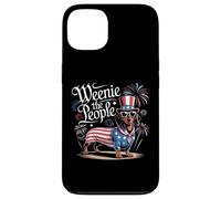 Weenie il popolo bassotto patriottico 4 luglio Umorismo Custodia per iPhone 13