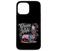 Weenie il popolo bassotto patriottico 4 luglio Umorismo Custodia per iPhone 13 Pro Max