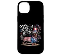Weenie il popolo bassotto patriottico 4 luglio Umorismo Custodia per iPhone 14 Plus