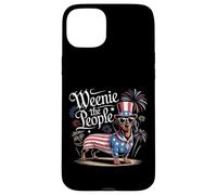 Weenie il popolo bassotto patriottico 4 luglio Umorismo Custodia per iPhone 15 Plus
