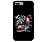 Weenie il popolo bassotto patriottico 4 luglio Umorismo Custodia per iPhone 7 Plus/8 Plus