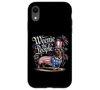 Weenie il popolo bassotto patriottico 4 luglio Umorismo Custodia per iPhone XR
