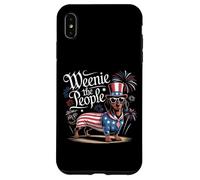 Weenie il popolo bassotto patriottico 4 luglio Umorismo Custodia per iPhone XS Max