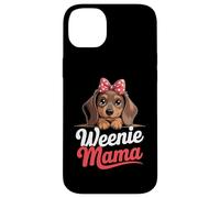 Weenie Mama Bassotto Amante, Carino Weiner Salsiccia Cane Mamma Custodia per iPhone 14 Plus