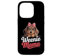 Weenie Mama Bassotto Amante, Carino Weiner Salsiccia Cane Mamma Custodia per iPhone 14 Pro