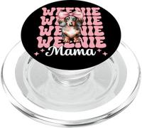 Weenie Mama Bassotto Mamma Doxie Festa della Mamma Coquette Bow PopSockets PopGrip per MagSafe