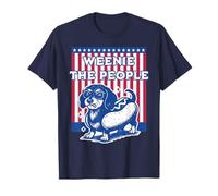 Weenie The People Funny Hot Dog Bassotto Amante 4 luglio Maglietta