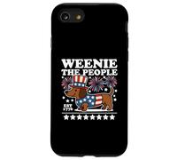 Weenie the People, simpatico bassotto, bandiera americana, 4 luglio Custodia per iPhone SE (2020) / 7 / 8