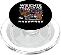 Weenie the People, simpatico bassotto, bandiera americana, 4 luglio PopSockets PopGrip per MagSafe