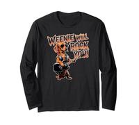 Weenie Will Rock You! Divertente Bassotto Maglia a Manica