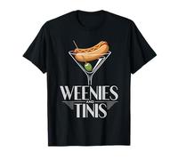 Weenies And Tinis Pun di Hot Dog Martini Party - Maglietta