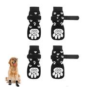 Weenwill Calzini per Cani,2 Paio Calzini con Artigli per Cani Regolabili,Scarpette per Cani Progettati Motivo Stampato a Zampa Antiscivolo per Canis di Piccola e Media Taglia,Interno ed Esterno (M)