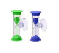 Weenwill Clessidra con Ventosa,2 PCS Timer Sabbia 2 Minuti 3 Minuti Sandglass Timer Orologio Timers Bambini Clessidra Colorata da Cucina per Come un Orologio Timers Decorativo