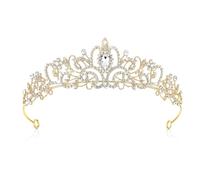 Weenwill Diadema A Corona,Tiara Corona di Cristallo,Diadema Donna Compleanno Corona Principessa Ideale per Una Varietà di Occasioni Tra Cui Matrimoni,Feste,Balli,Halloween e Servizi Fotografici