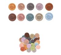 Weenwill Handmade Etichette Personalizzate,50 PCS Etichette Handmade da Cucire,Etichettes Fatto a Mano con Amore,Etichettes per Cucito e Maglieria,per Artigianato,Borse e Abbigliamento (10 Colori)