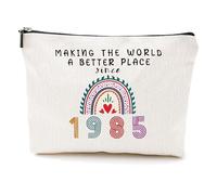 Weenwill Pochette per Trucchi,Regalo 40 anni Donna Trousse da Viaggio Ispiratrice del 1985 Divertente Regalo di Compleanno per Lei Trousse da Trucco per Donne Mamma Moglie Figlia