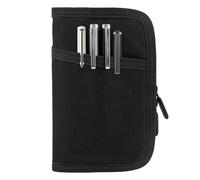 WEESTAAMO Copertina per quaderno, classica tela cerata, impermeabile, con chiusura lampo, per blocco appunti Moleskine Cahier, 9 x 14 cm