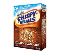 Weetabix Crispy Minis - Cereali integrali per la colazione con gocce di cioccolato, confezione da 2 x 600 g