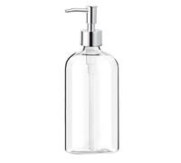 Weetack Dispenser di sapone in vetro trasparente dispenser di sapone con pompa dispenser di liquido ricaricabile da 16 per e