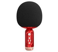 Weetack Microfono Bluetooth fili TWS Coppia Telefono Cellulare Collegato Portatile Karaoke Microfono a condensatore portatile Rosso