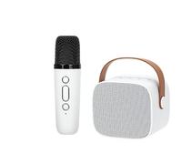 WEETOTUNG Mini altoparlante portatile Bluetooth a lunga durata della batteria, mini altoparlante e microfono per karaoke, per bambini, giocattoli divertenti e regali e cantare per feste in famiglia