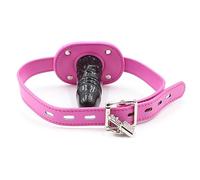 WEETVRI Bavaglio for Bocca con Serratura SM con bavaglio for Dildo da 10 cm, bavaglio for Bocca for Pene Bavaglio for Bocca BDSM Bavaglio for Bocca Bondage Flirtare Giocattolo Sessuale Gioco di Ruolo