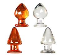 WEETVRI Plug anale diametro 5,5 cm plug anale palla anale plug anale con base, plug anale in cristallo palline anali dildo anali lisci butt plug espansione ano giocattolo sessuale BDSM for uomini donn