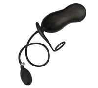 WEETVRI Plug anale gonfiabile BDSM con anello for pene, plug anale regolabile Palline anali Dildo anale in silicone Vagina ano dilatatore Stimolazione Butt plug Giocattolo sessuale for donne uomini