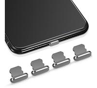 Weewooday 4 Tappi Antipolvere Compatibile con ip11 ip12 Protegge Copertura Antipolvere in Carica Compatibile con la Maggior Parte dei Telefoni Cellulari (Grigio)