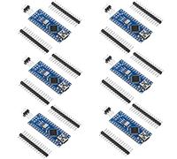 Weewooday 6 Pezzi Nano Board V3.0 ATmega328P Senza Cavo Compatibile con Arduino Nano V3.0 con Pin Headers Non saldato