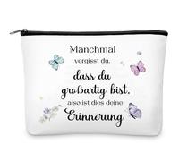 Weewooday Borsa Cosmetica Ispiratrice Pochette da Toilette di Ringraziamento per Colleghi Borsa per il Trucco Portatile con Cerniera Piccoli Sacchetti per Cosmetici Regalo di Amicizia per Compleanno
