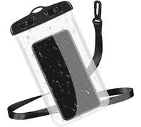 Weewooday Custodia Impermeabile per Smartphone Custodia per Telefono IPX8 Borsa Subacquea con Cordino Cover per Cellulare a Tenuta Stagna per la Maggior Parte di Telefoni Fino a 6,7 Pollici, Nero