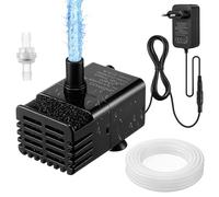 Weewooday Pompa mini automatica con sensore d acqua, tubo 2,5 m & valvola, 280 L/h per condizionatore, deumidificatore, seminterrato, macchina del ghiaccio automatica & silenziosa