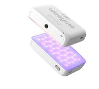 Weeylite S03 - Luce video RGB con controllo app, mini LED con batteria integrata, luce per fotocamera, dimmerabile, 2800 - 6800 K/CRI 95+/0 - 360°, colori regolabili per YouTube Video (S03 bianco)