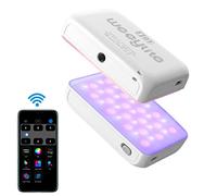 Weeylite S03 RGB LED Luce Video della Sulla Fotocamera con Bluetooth APP Controllo,Mini Luce LED Fotografia Ricaricabile,Dimmerabile CRI95+ 2800-6800K Lampada per Vlog,YouTube,TikTok,Festa-Bianco