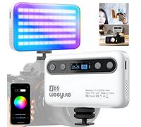 Weeylite S05 Luce Video LED RGB con Controllo App, Mini Fotocamera Luci LED Light con Batteria da 2000mAh 360° a colori/26 effetti di luce/CRI 95+/2800-6800K LED per fotografia e video YouTube
