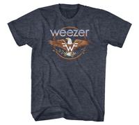 Weezer Eagle T-Shirt Maniche Corte Heather Blu Navy T-Shirt Uomo Girocollo