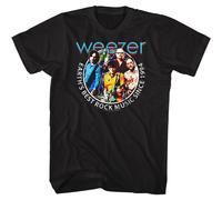 Weezer Earths Best T-Shirt Manica Corta Girocollo Cotone Nero