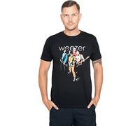 Weezer T Shirt Band Photo Nuovo Ufficiale Uomo Nero Size M