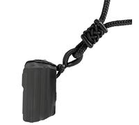 Wefaly Collana in tormalina nera con pietre curative a torre alin, vera ossidiana con cinturino in cotone nero, ciondolo a torre alin in tormalina, naturale, regalo per uomini e donne