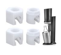 Wefaly Dadi di ricambio per Sodastream, 4 pezzi, pezzi di ricambio per Sodastream, adatto per attacco rapido a CO2, dadi di ricambio per Sodastream Crystal 2.0 Jet Spirit Easy Duo Fizzi Terra