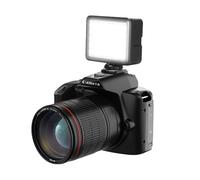 Wefenad - Fotocamera digitale 4K, WiFi, 64 MP, doppia lente, schermo IPS da 3", schermo 16x, anti-vibrazione, batteria integrata Beauwith luce di riempimento esterna, festa di compleanno per