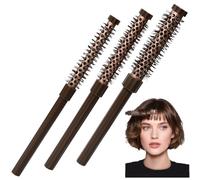 WEFHEF 3Spazzole Rotonde per Capelli, Spazzole Tonde per Capelli, (Piccolo 2cm, Medio 2.5cm, Grande 3cm) x 23cm, Spazzole Professionali per Parrucchiere per Creare Ricci e Volume