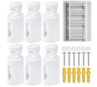 WEFHEF Supporto per Scaldasalviette, Supporto Fissaggio Termoarredo Regolabile 7.5 da 9.5 Staffa di Montaggio per Radiatore, Supporti per il Radiatore Scalda Salviette da Bagno Dritti e Curvi