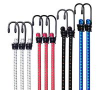 Wefine set di 10 corde elastiche elastiche cinghie elastiche varie lunghezze Heavy Duty cinghie per camper campeggio RVS Trunks portabagagli