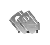 WEFOLCC Accessori Moto per Y&amaha FZ6 S2 FAZER 600 FZ 6 FAZER600 Supporto per Morsetto per Barra Rialzata per Manubrio Riser Manubrio(Argento)