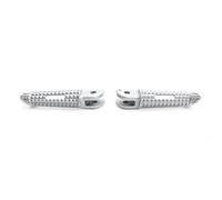 WEFOLCC Accessori per Moto per Trident 660 2021-2024 TRIDENT660 Pedane Anteriori Poggiapiedi Pedane Pedale Alluminio 660 Poggiapiedi Moto(Argento)